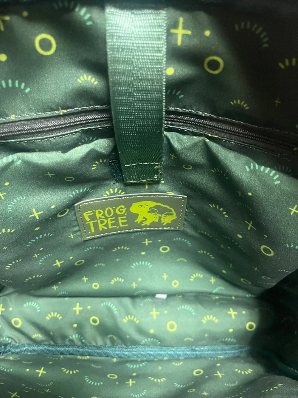 Vinyl leather Tree Frog Pin Backpack new condition